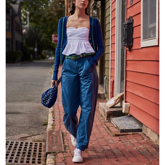 FREE PEOPLE Aria Mini Velvet Bag / Sapphire - Picture 5 of 5